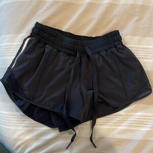 lululemon black running shorts